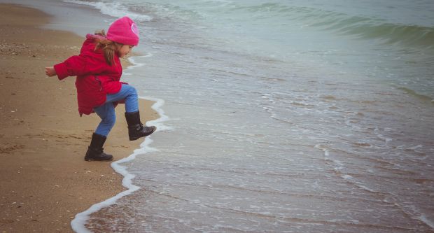 Sandown Beach in the Wintertime